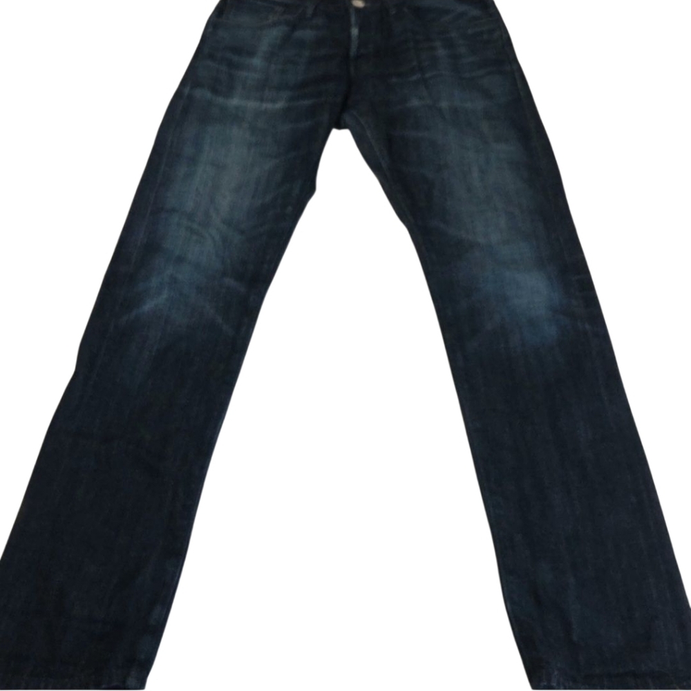 3x1 Men's Deep Indigo Selvedge Straight Jeans 30x32